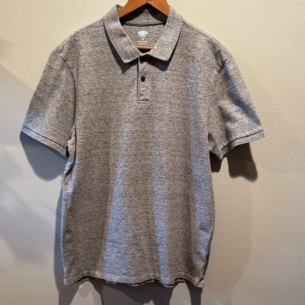 Old Navy Cotton Mens Pique Polo Short Sleeve Collared Shirt